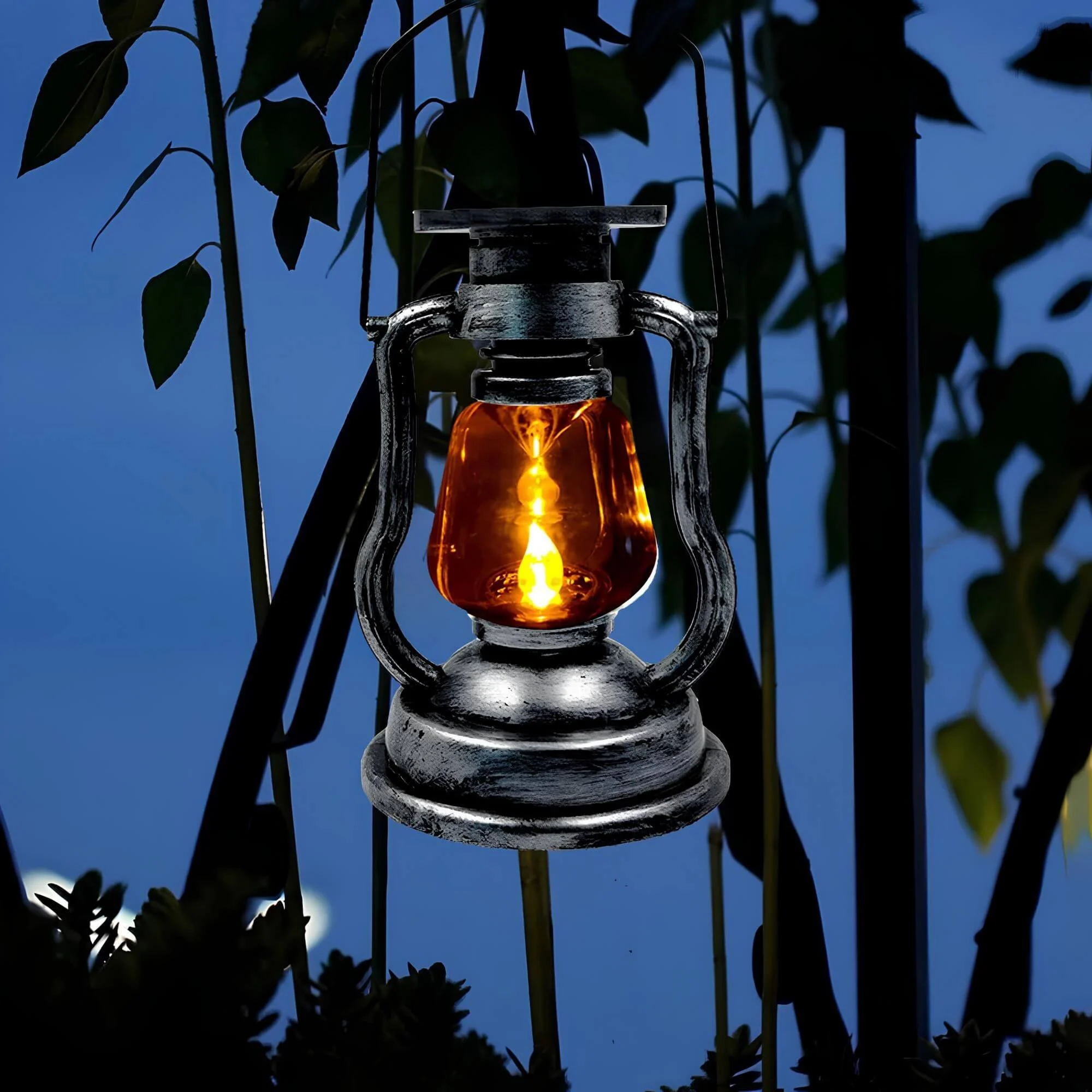Rustikales Leuchten Retro Petroleum Tischlampe Outdoor Deko Braun Klassisch Xlumina4
