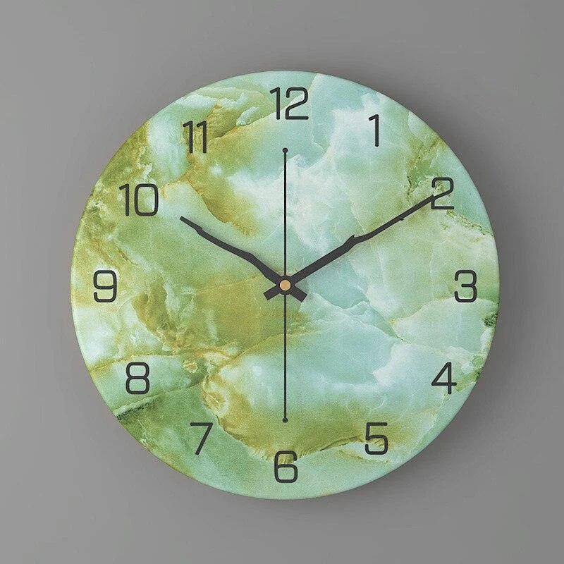 sNlHNordic-Mode-Klok-Muur-Home-Decor-Marmeren-Textuur-Metalen-Woonkamer-Ronde-12Inch-Horloge-Reloj-De-Pared Snlhnordic Mode Klok Muur Home Decor Marmeren Textuur Metalen Woonkamer Ronde 12inch Horloge Reloj De Pared