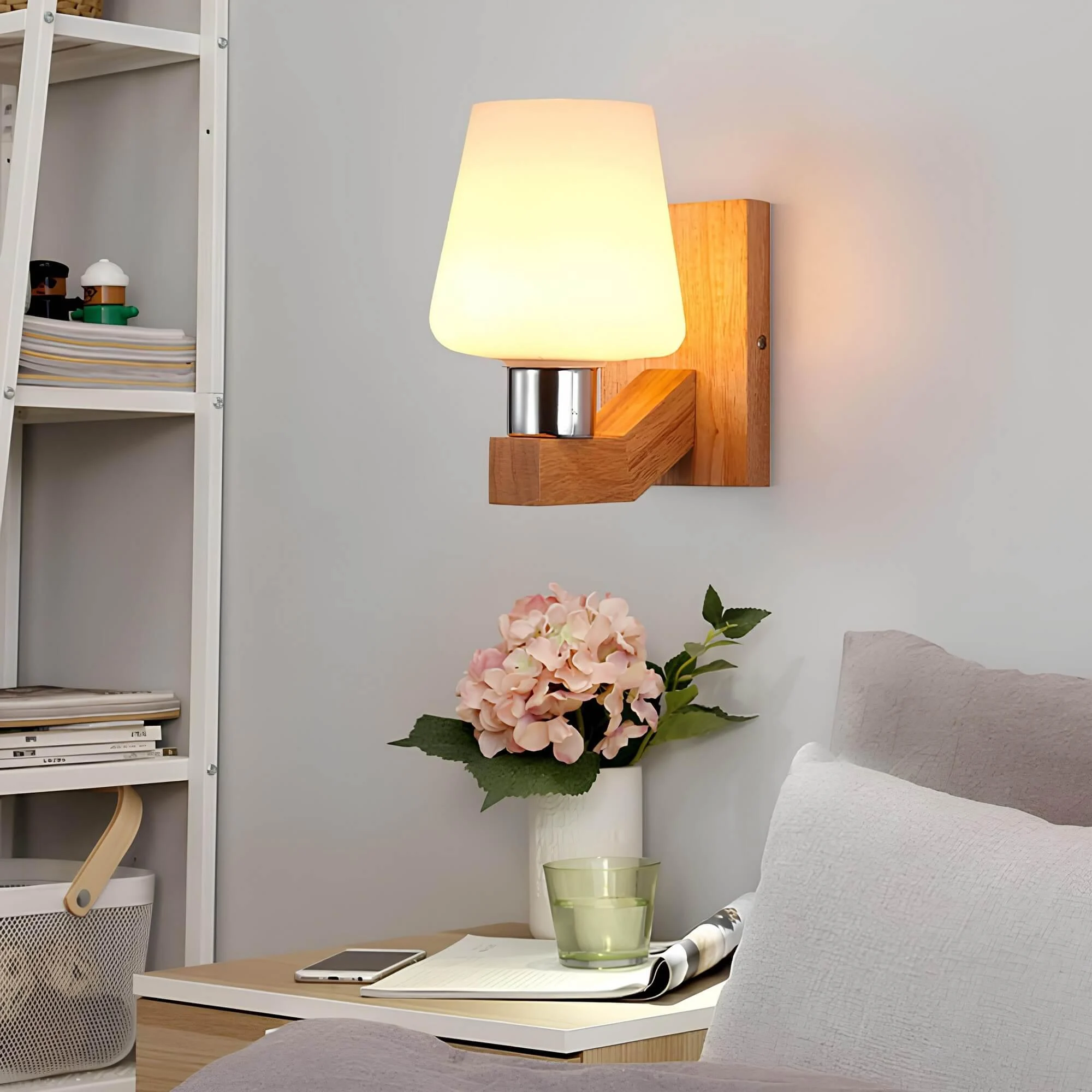 scandilicht-moderne-glas-holz-wandlampe-naturholz-klar-matt-glas-e27-wandleuchte-xlumina Scandilicht Moderne Glas Holz Wandlampe Naturholz Klar Matt Glas E27 Wandleuchte Xlumina