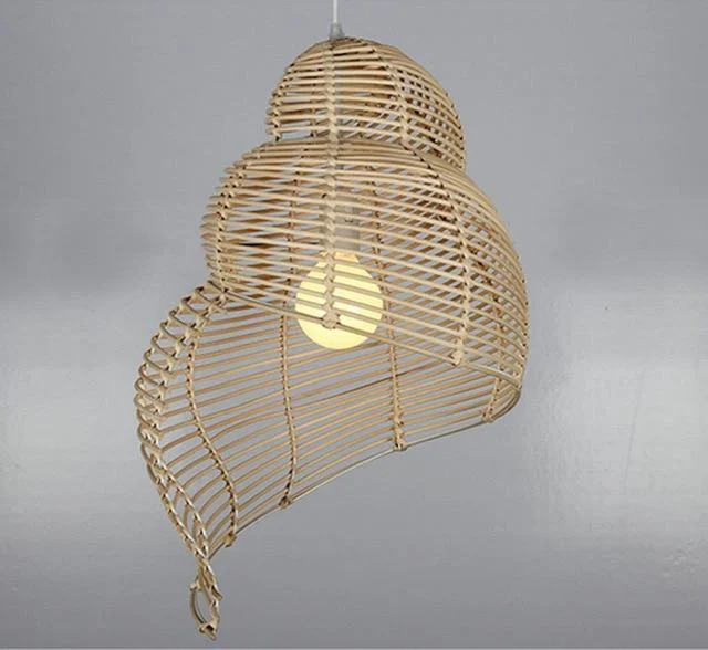 sea-shell-snail-bamboo-98-to-13-wide-led-pendant-lamp-shade-951548 Sea Shell Snail Bamboo 98 To 13 Wide Led Pendant Lamp Shade 951548