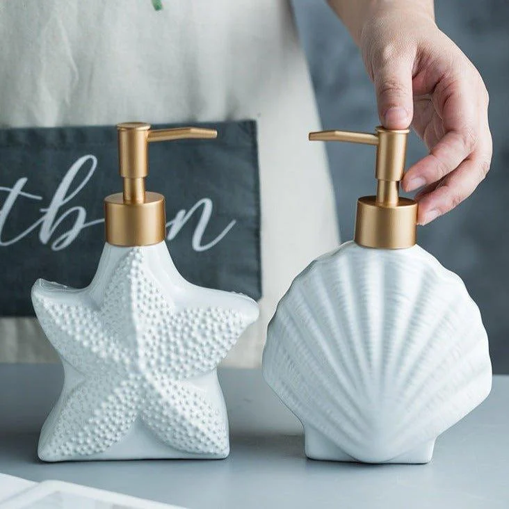 Seashell And Starfish Soap Bottle Patchandbagel 325825