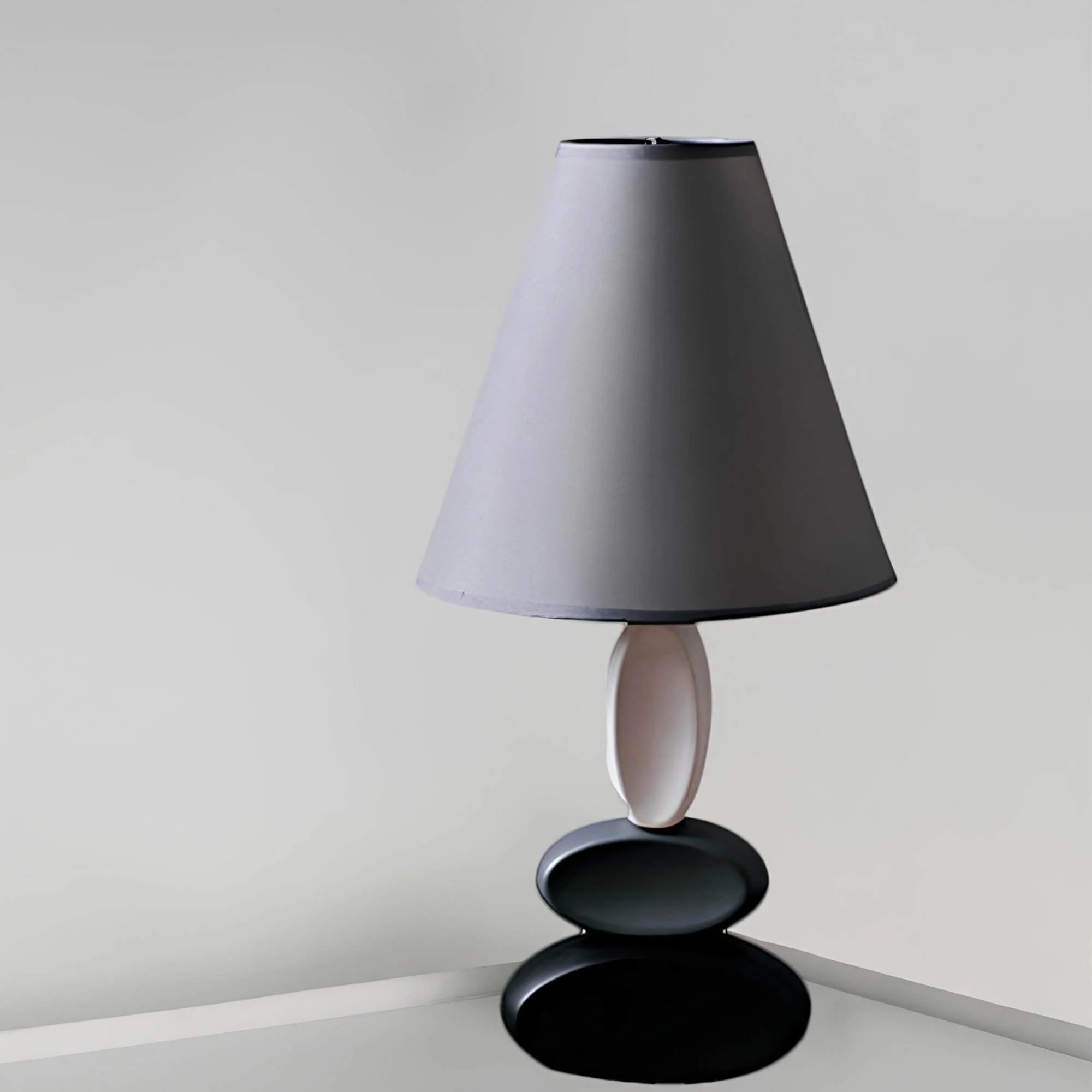 shinestyle-moderne-tischleuchte-metall-stoffschirm-40cm-xlumina3 Shinestyle Moderne Tischleuchte Metall Stoffschirm 40cm Xlumina3