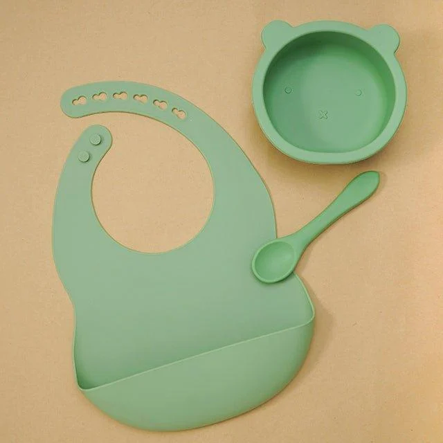 Silicone Bear Tableware And Bibchildrensliving Simply House 471704