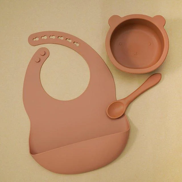 Silicone Bear Tableware And Bibchildrensliving Simply House 876865