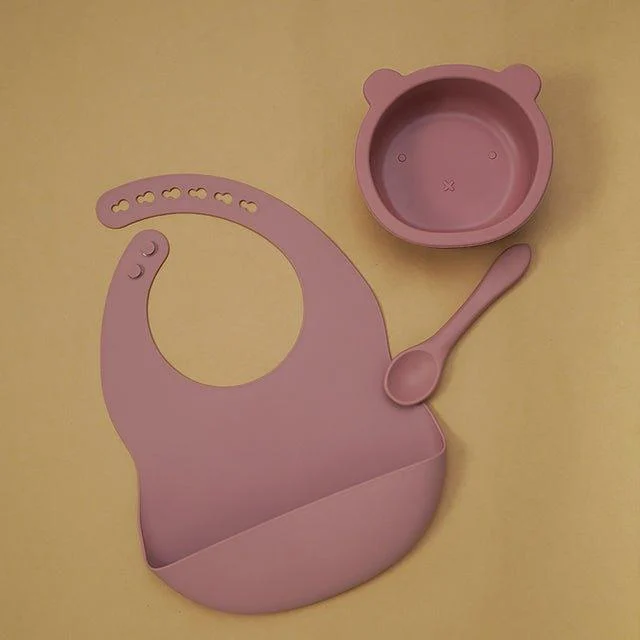 Silicone Bear Tableware And Bibchildrensliving Simply House 989394
