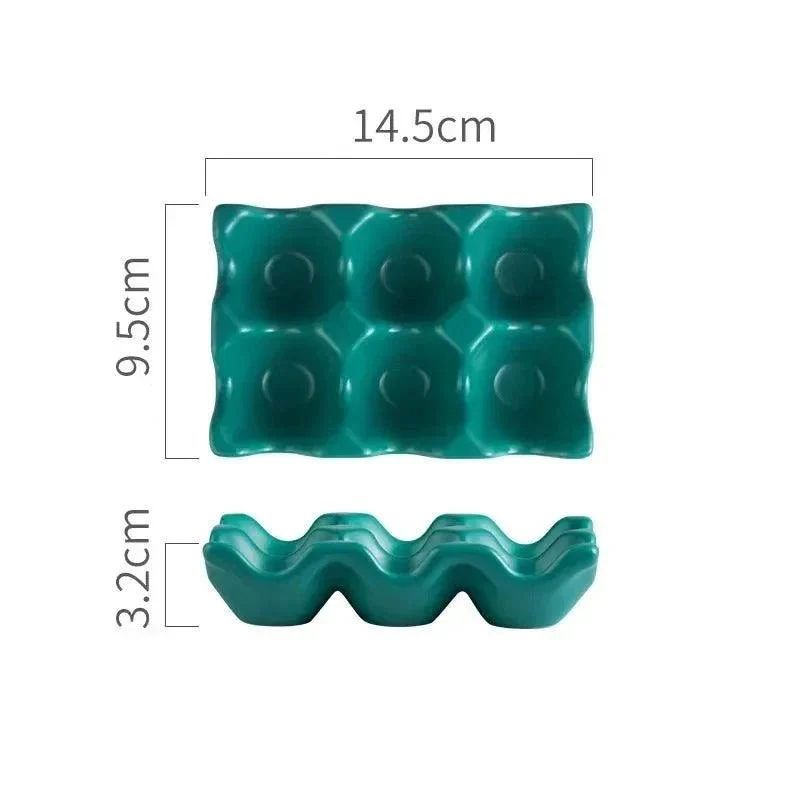 six-grid-ceramic-egg-storage-tray-482421 Six Grid Ceramic Egg Storage Tray 482421
