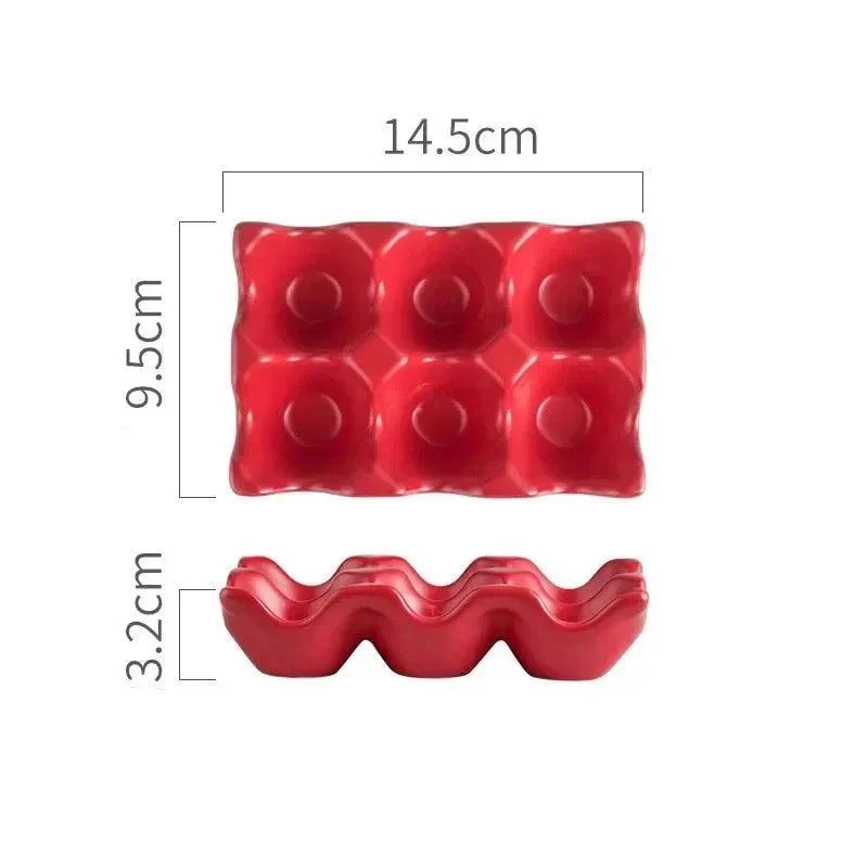 six-grid-ceramic-egg-storage-tray-605751 Six Grid Ceramic Egg Storage Tray 605751