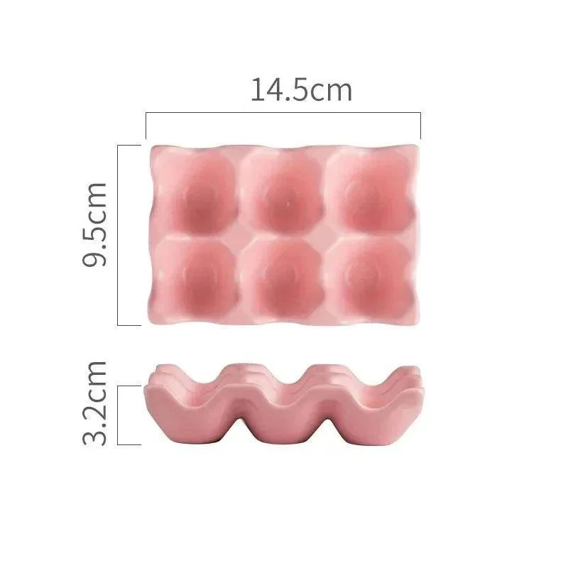 six-grid-ceramic-egg-storage-tray-711322 Six Grid Ceramic Egg Storage Tray 711322