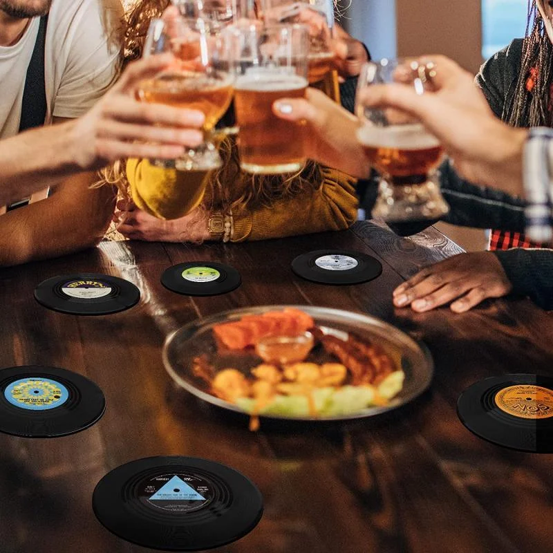 six-piece-retro-style-vinyl-record-coaster-set-274429 Six Piece Retro Style Vinyl Record Coaster Set 274429