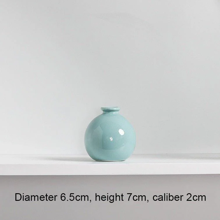 small-ceramic-simple-pastel-coloured-decorative-vase-600409 Small Ceramic Simple Pastel Coloured Decorative Vase 600409