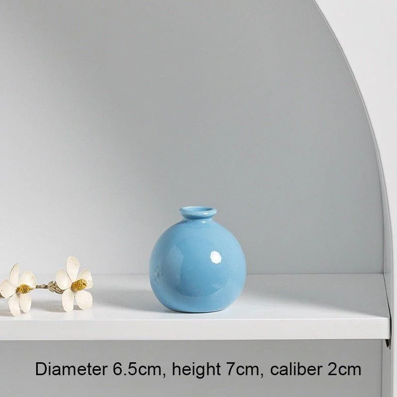 small-ceramic-simple-pastel-coloured-decorative-vase-867301 Small Ceramic Simple Pastel Coloured Decorative Vase 867301