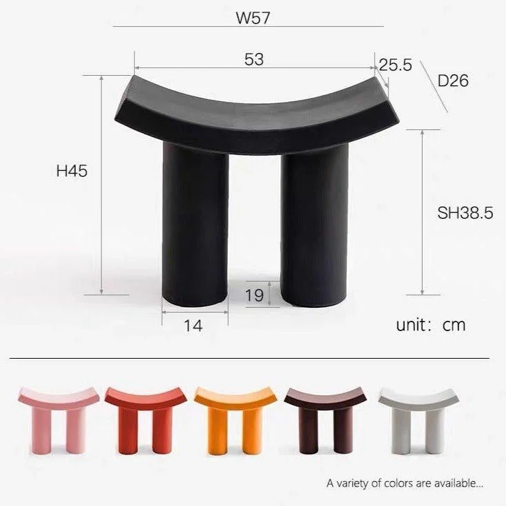 small-plastic-minimalist-long-stool-124033 Small Plastic Minimalist Long Stool 124033