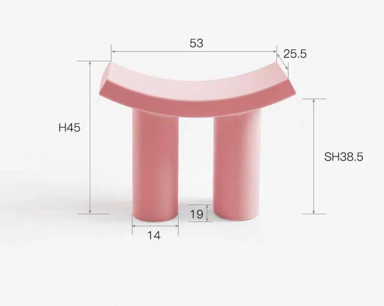 small-plastic-minimalist-long-stool-886129 Small Plastic Minimalist Long Stool 886129