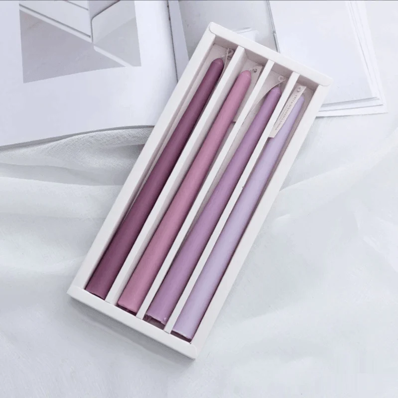 Smokeless Soy Pillar Candles 4pkcandlesliving Simply House 107838