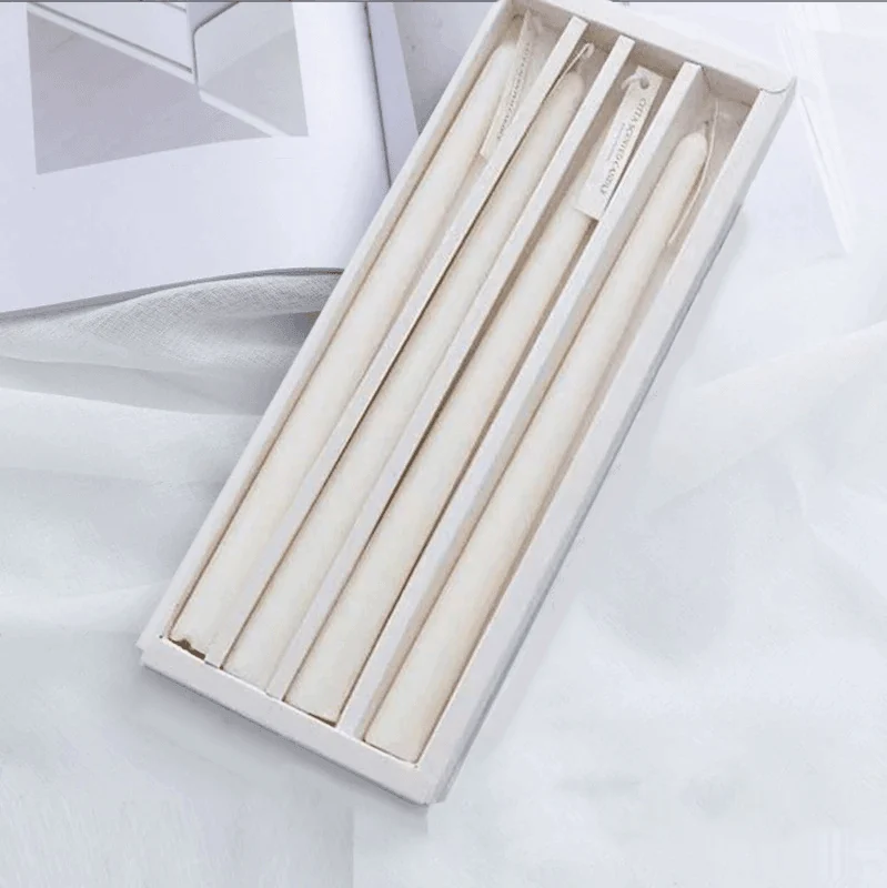 Smokeless Soy Pillar Candles 4pkcandlesliving Simply House 145571