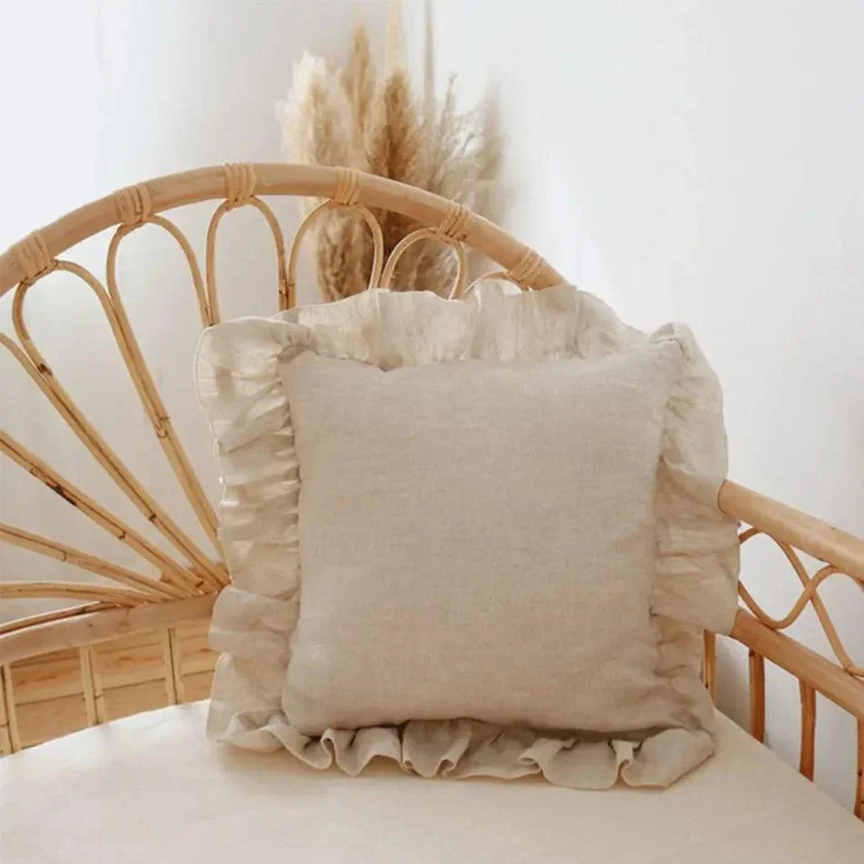 soft-linen-ruffle-cushion-cover-829581 Soft Linen Ruffle Cushion Cover 829581