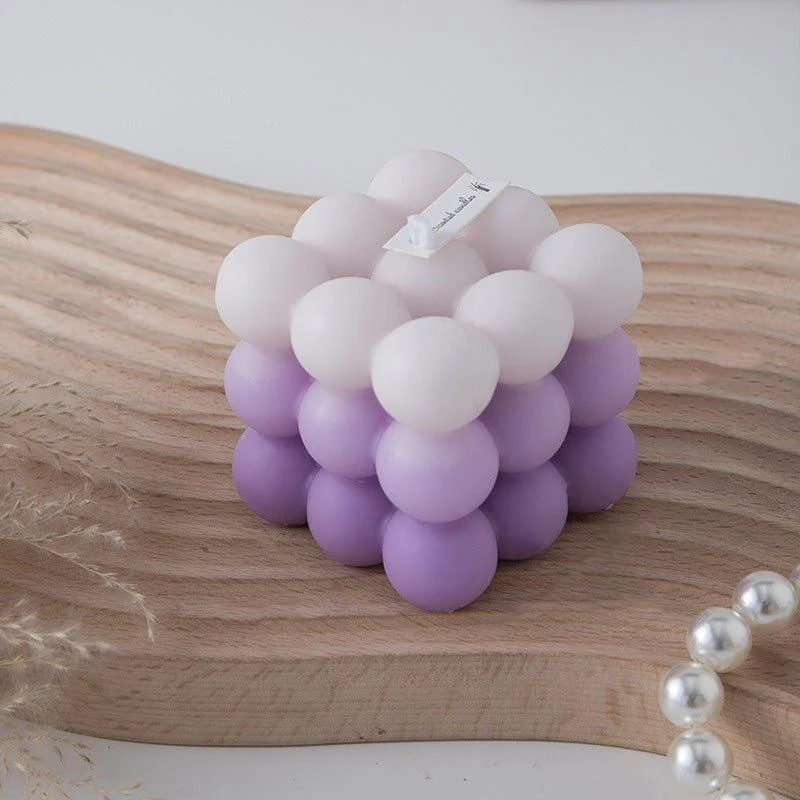 Soy Gradient Bubble Cube Candlecandlesliving Simply House 734241
