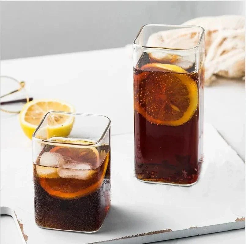 square-heat-resistant-glass-coffee-mug-sets-351624 Square Heat Resistant Glass Coffee Mug Sets 351624