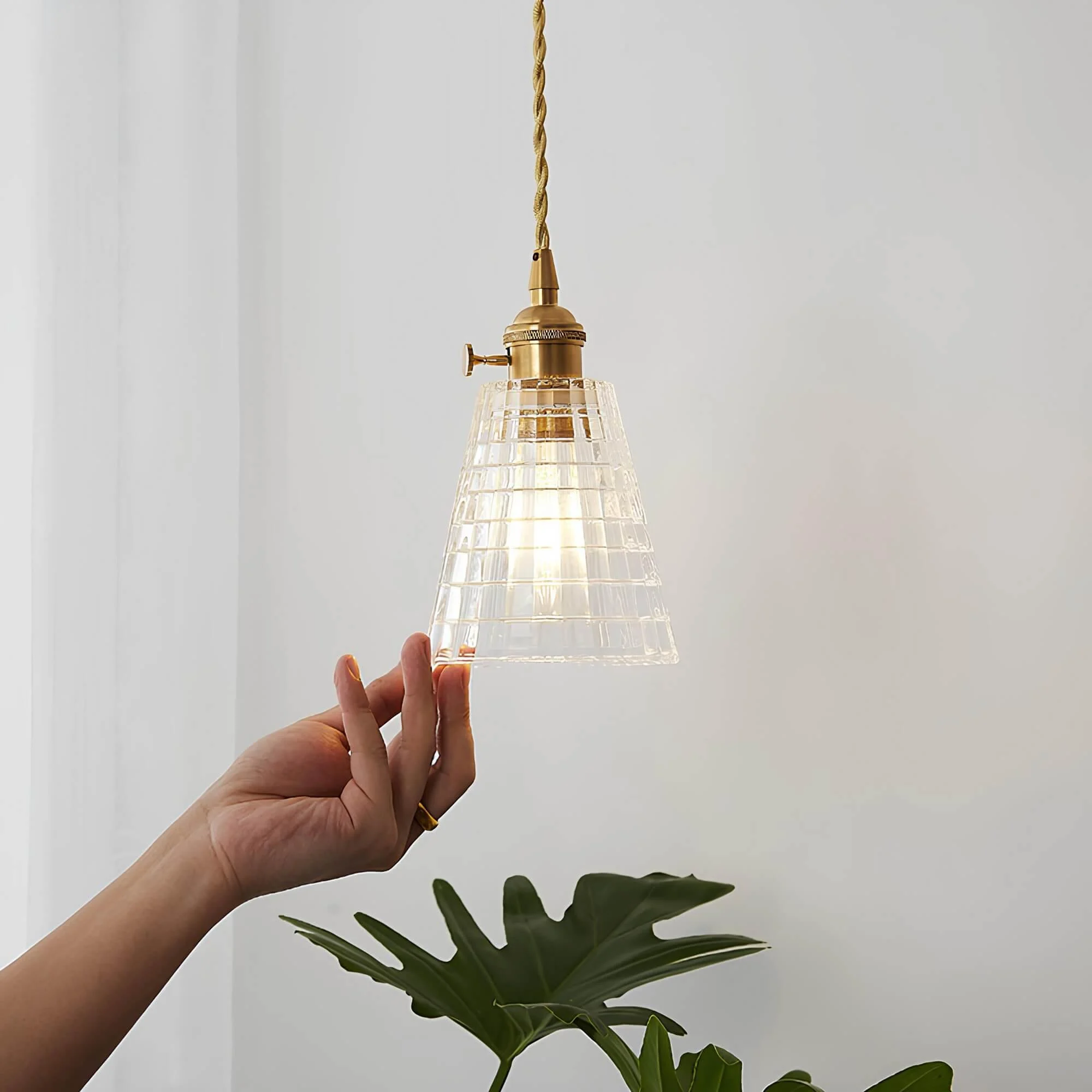 Stilvolle Glaspendelleuchte Elegante Haengelampe Restaurant 40cm E27 Xlumina18