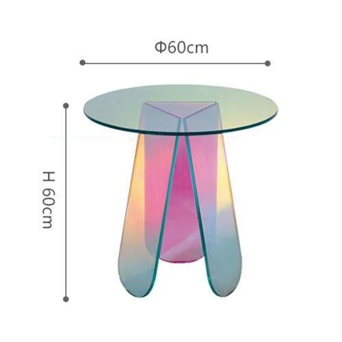 stylish-iridescent-acrylic-side-table-138286 Stylish Iridescent Acrylic Side Table 138286