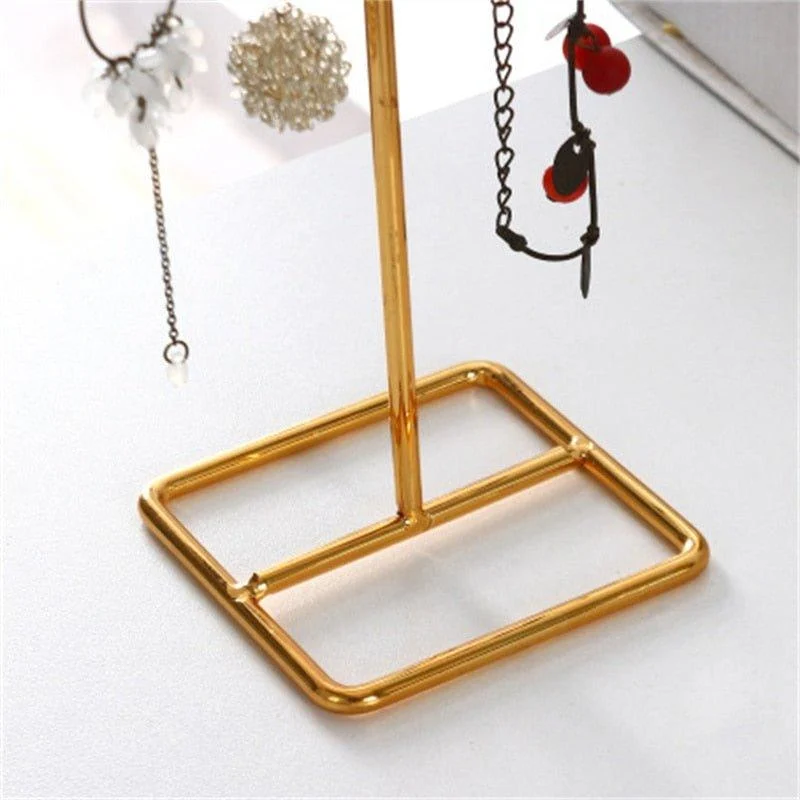 t-bar-wrought-iron-jewellery-display-organiser-105955 T Bar Wrought Iron Jewellery Display Organiser 105955