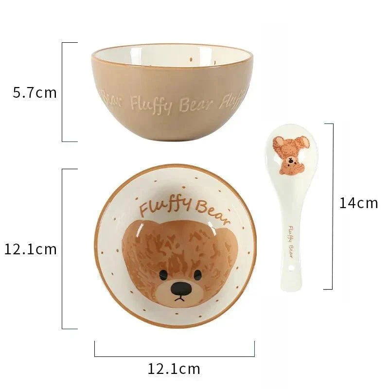 teddy-bear-ceramic-plate-bowl-dinnerware-set-396967 Teddy Bear Ceramic Plate Bowl Dinnerware Set 396967