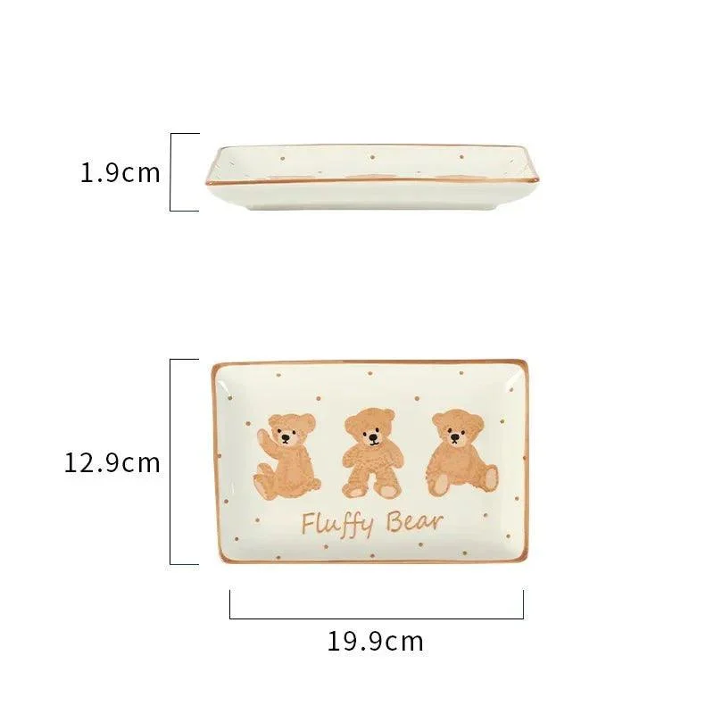 teddy-bear-ceramic-plate-bowl-dinnerware-set-941834 Teddy Bear Ceramic Plate Bowl Dinnerware Set 941834