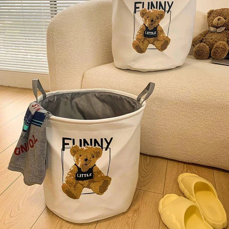teddy-bear-foldable-storage-basket-961103 Teddy Bear Foldable Storage Basket 961103