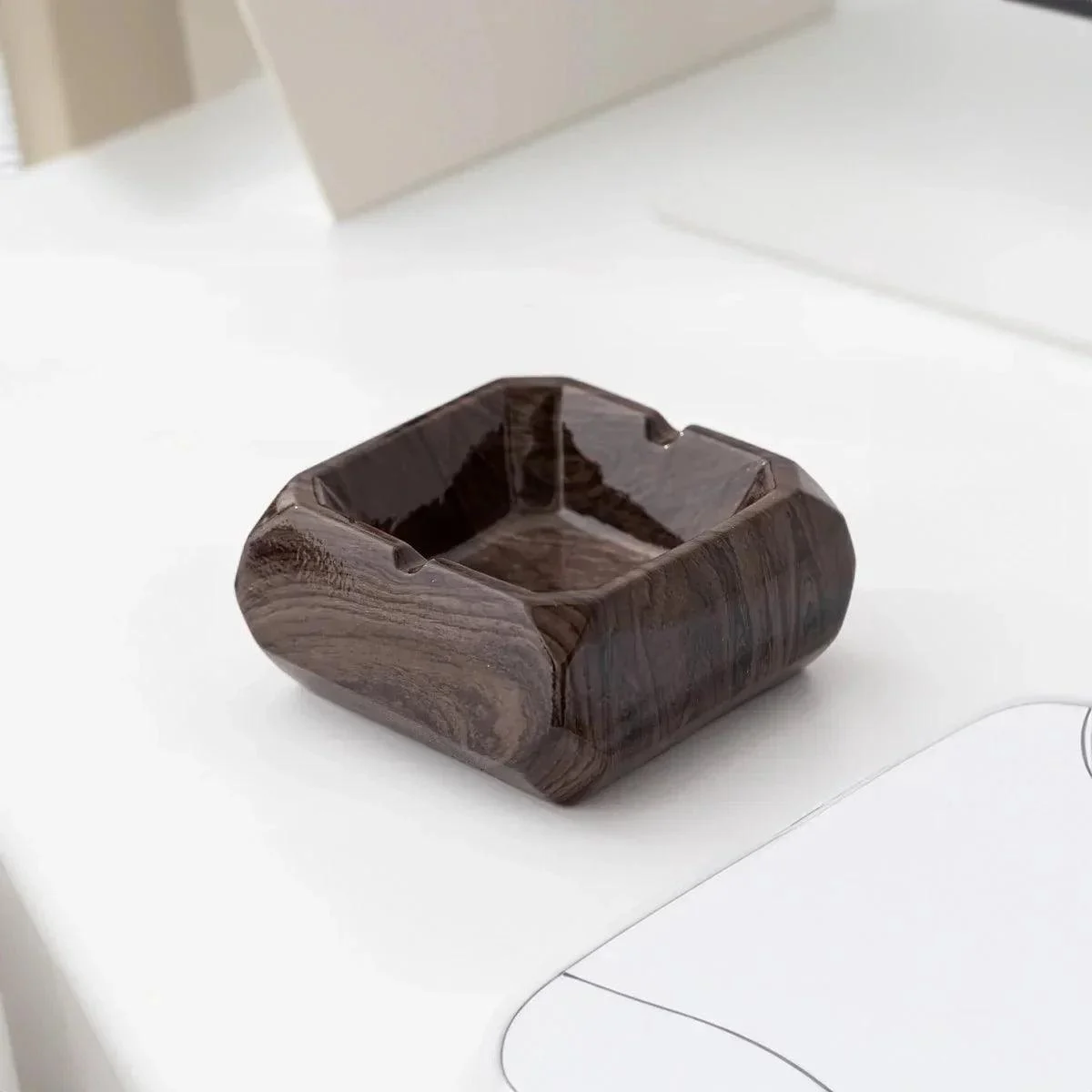 textured-marble-effect-ceramic-ashtray-461094 Textured Marble Effect Ceramic Ashtray 461094