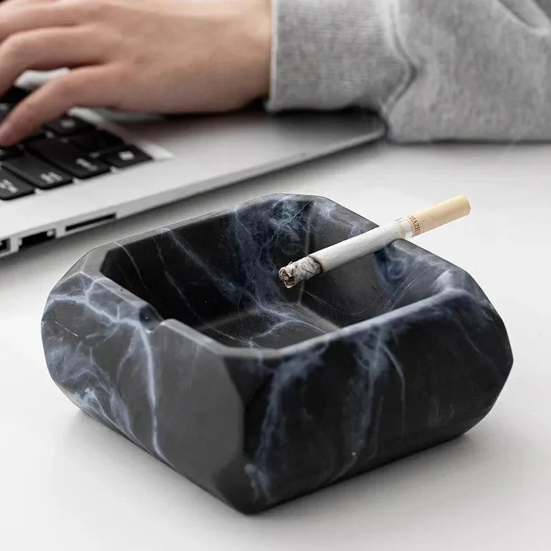textured-marble-effect-ceramic-ashtray-624002 Textured Marble Effect Ceramic Ashtray 624002