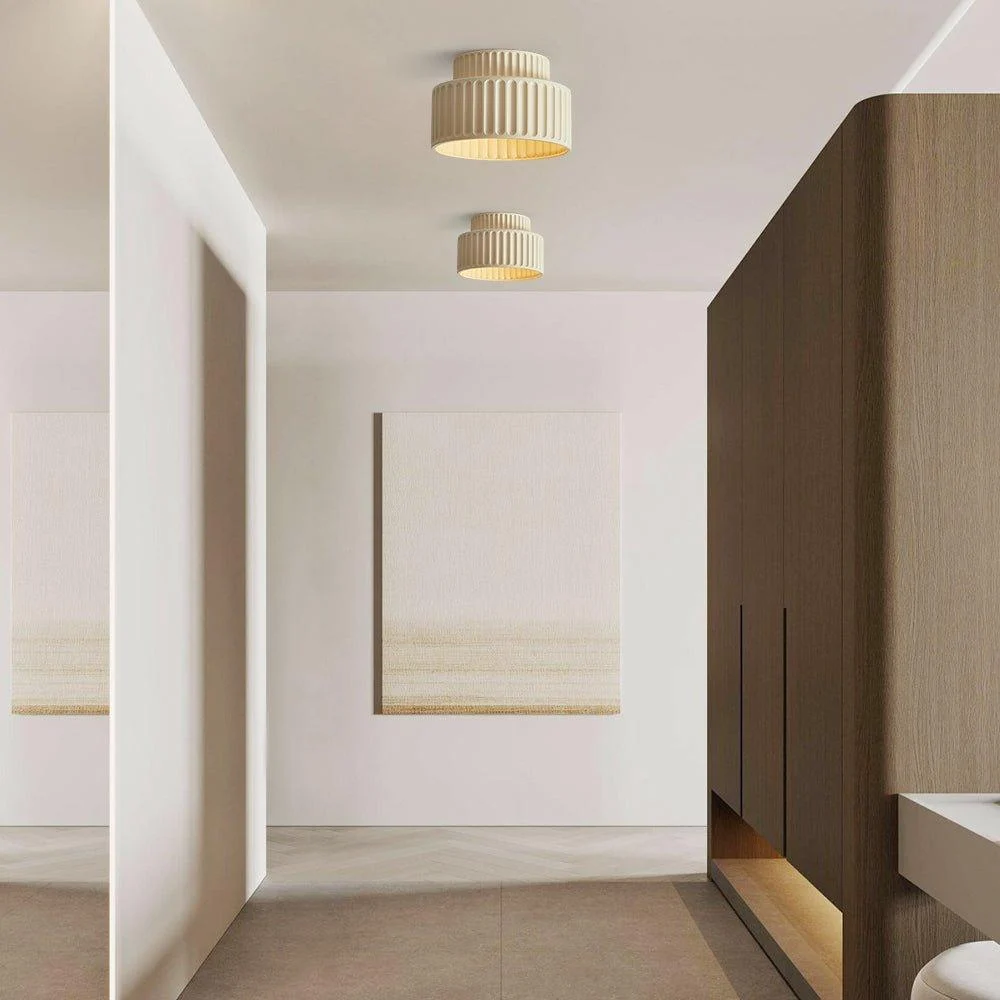 thehouselights-nordic-cream-style-2-layer-flush-mount-ceiling-light-ceiling-light-beige-821572 Thehouselights Nordic Cream Style 2 Layer Flush Mount Ceiling Light Ceiling Light Beige 821572