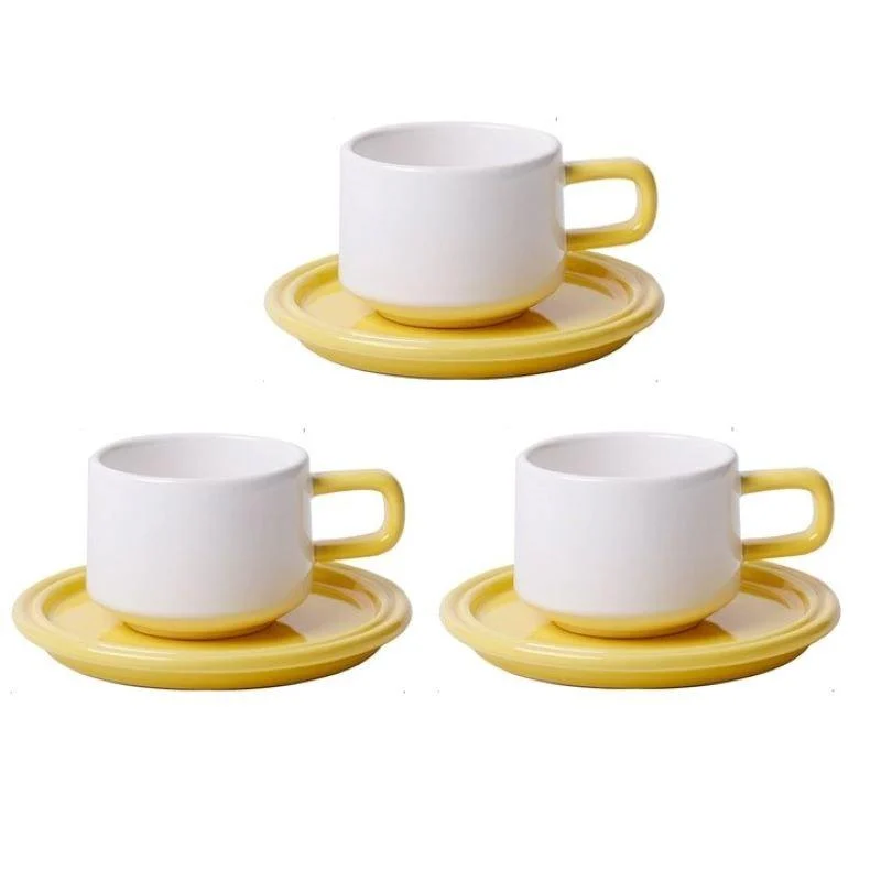 three-piece-ceramic-cups-and-saucers-set-304512 Three Piece Ceramic Cups And Saucers Set 304512