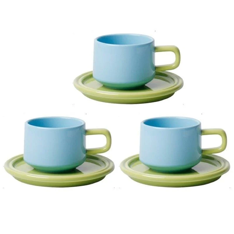 three-piece-ceramic-cups-and-saucers-set-442095 Three Piece Ceramic Cups And Saucers Set 442095