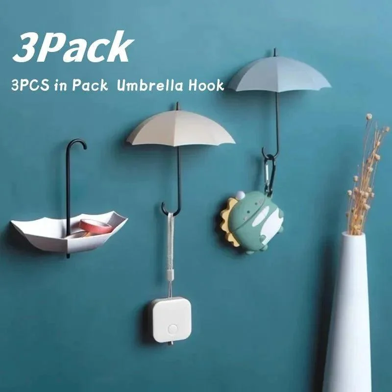 three-piece-set-of-cute-umbrella-wall-hooks-539021 Three Piece Set Of Cute Umbrella Wall Hooks 539021