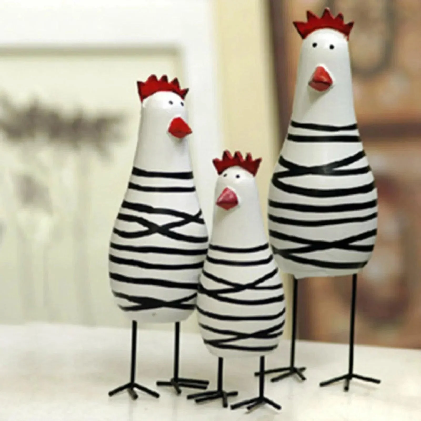 three-piece-wooden-rooster-figurines-set-262666 Three Piece Wooden Rooster Figurines Set 262666