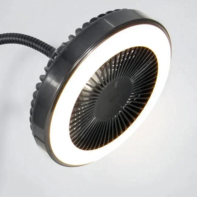 Tragbarer 2 In 1 Ventilator Mit Leds Und Clip Mani 2