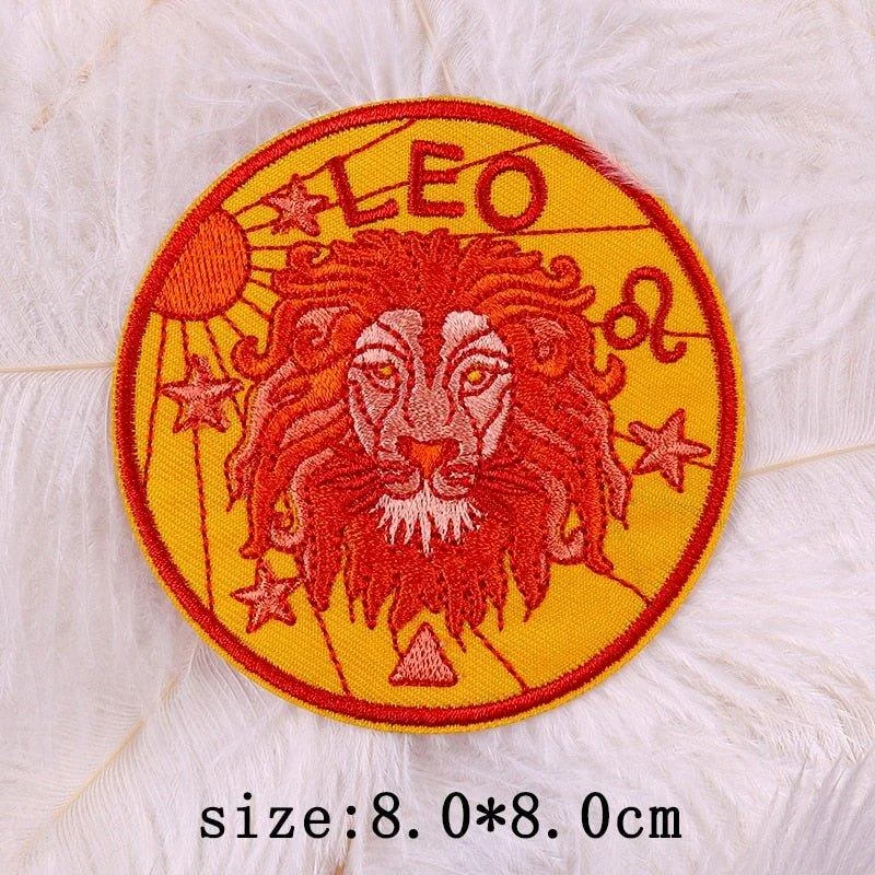 twelve-constellations-astrology-and-witchcraft-embroidered-iron-on-patches-201064 Twelve Constellations Astrology And Witchcraft Embroidered Iron On Patches 201064