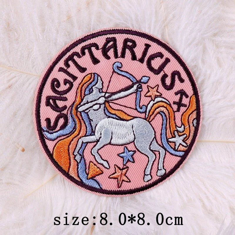 twelve-constellations-astrology-and-witchcraft-embroidered-iron-on-patches-268201 Twelve Constellations Astrology And Witchcraft Embroidered Iron On Patches 268201