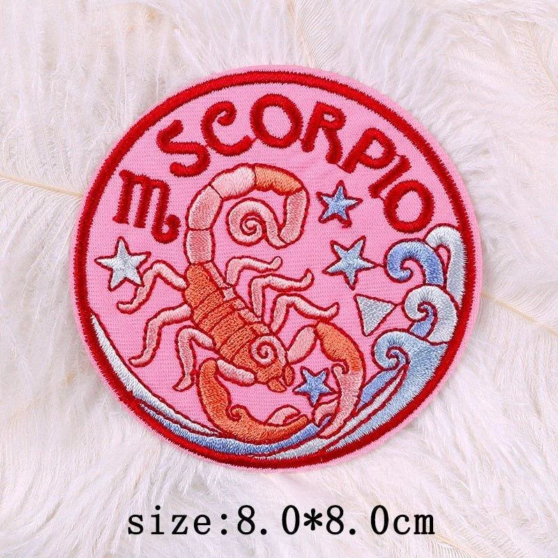 twelve-constellations-astrology-and-witchcraft-embroidered-iron-on-patches-565329 Twelve Constellations Astrology And Witchcraft Embroidered Iron On Patches 565329