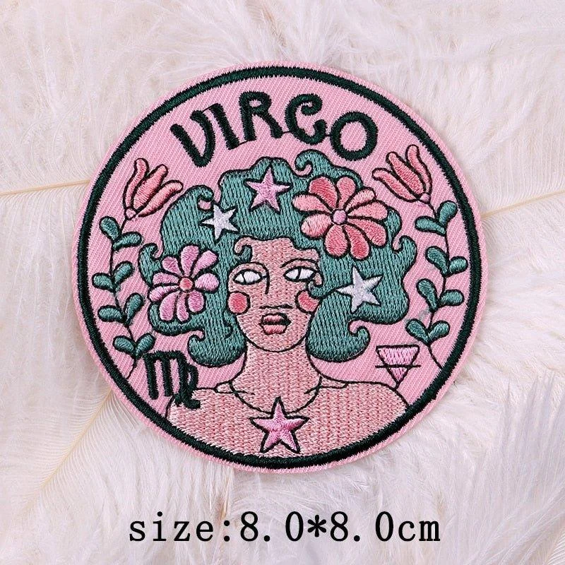 twelve-constellations-astrology-and-witchcraft-embroidered-iron-on-patches-723772 Twelve Constellations Astrology And Witchcraft Embroidered Iron On Patches 723772