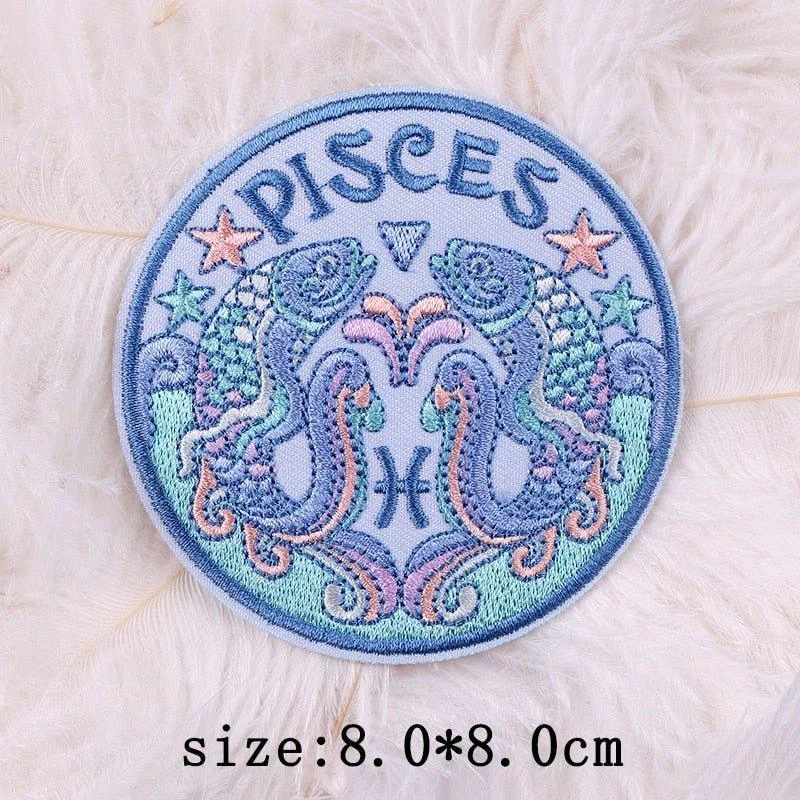 twelve-constellations-astrology-and-witchcraft-embroidered-iron-on-patches-962321 Twelve Constellations Astrology And Witchcraft Embroidered Iron On Patches 962321