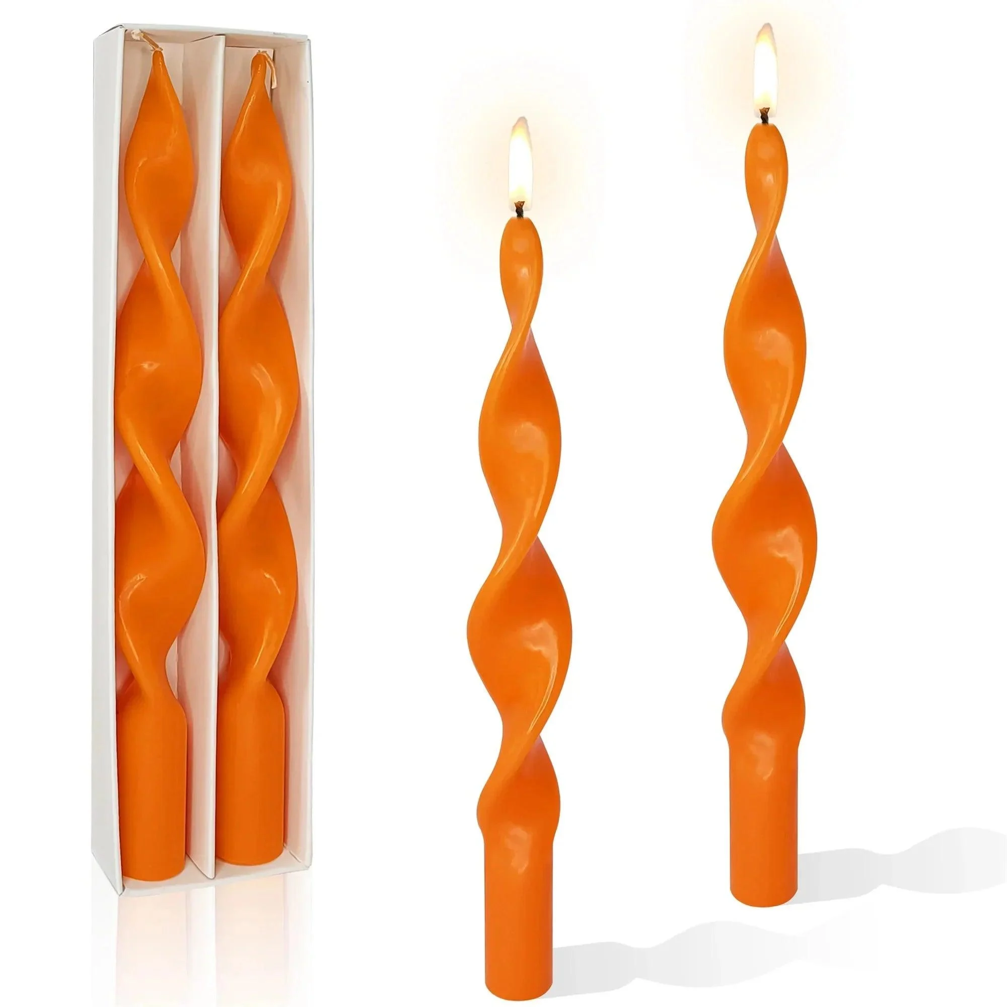 two-piece-twisted-tapered-candle-set-110184 Two Piece Twisted Tapered Candle Set 110184