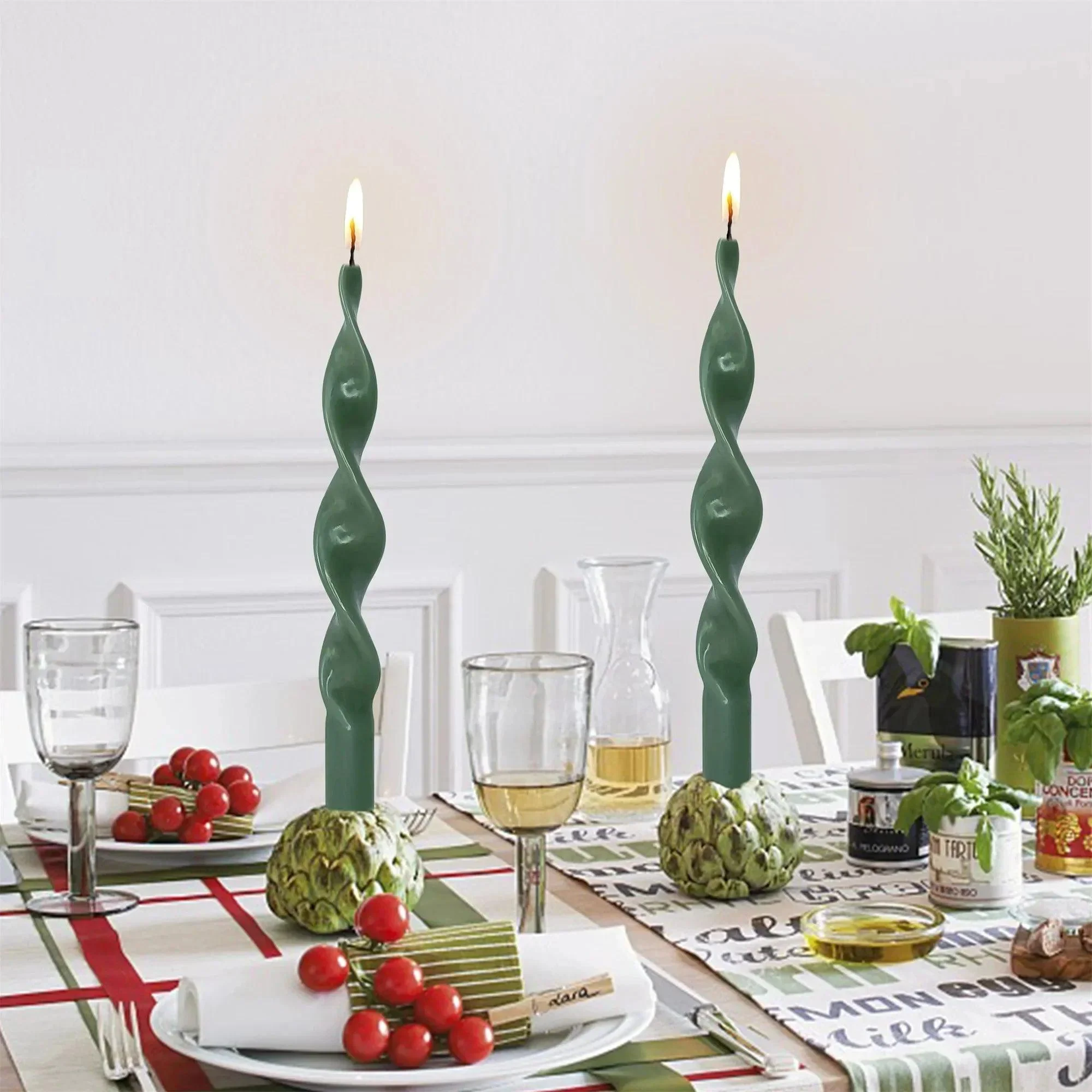 two-piece-twisted-tapered-candle-set-160689 Two Piece Twisted Tapered Candle Set 160689
