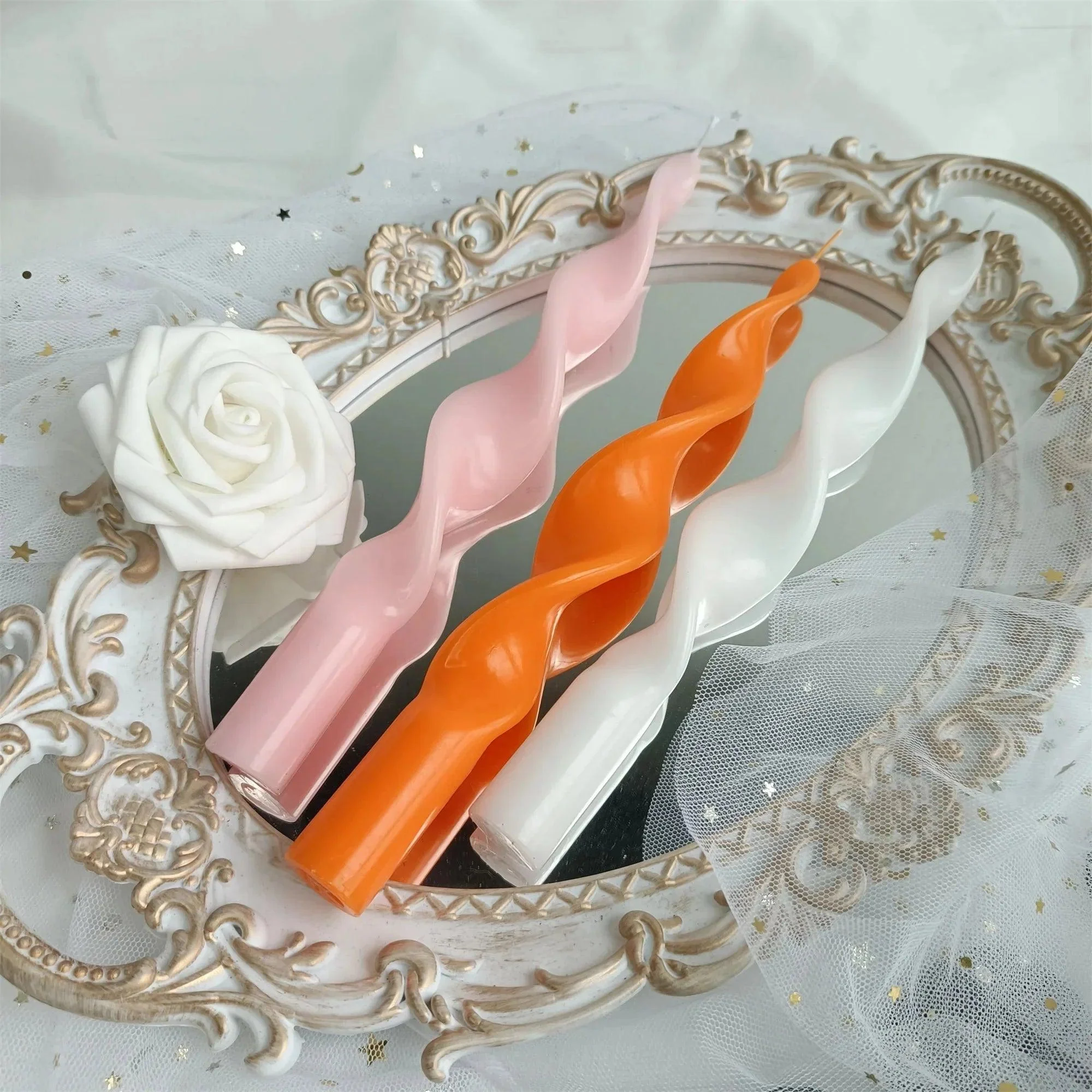 two-piece-twisted-tapered-candle-set-306657 Two Piece Twisted Tapered Candle Set 306657