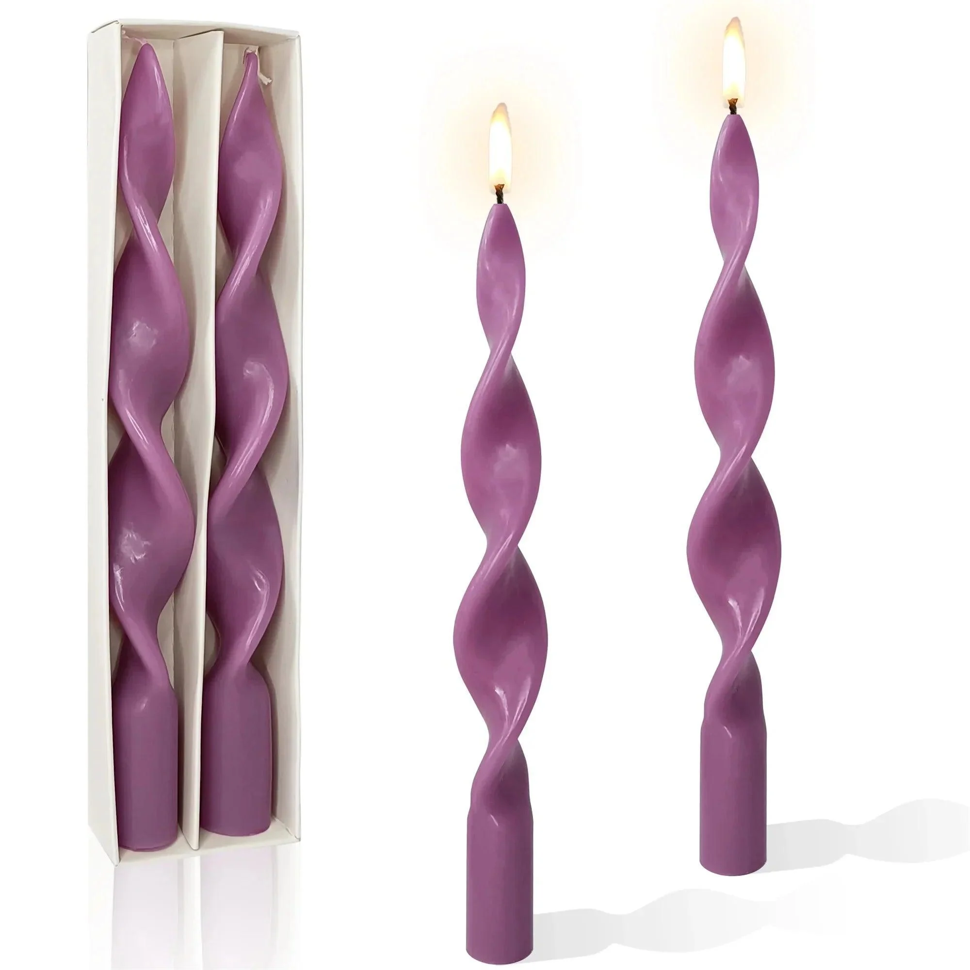 two-piece-twisted-tapered-candle-set-531260 Two Piece Twisted Tapered Candle Set 531260