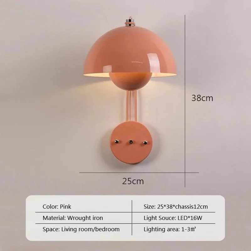 u2fANieuwe-Nederlandse-Ontwerper-Led-Bloem-Knop-Wandlamp-Home-Paddestoel-Schansen-Macaron-Schakelaar-Nachtlampje-Slaapkamer-Verlichting-Decor U2fanieuwe Nederlandse Ontwerper Led Bloem Knop Wandlamp Home Paddestoel Schansen Macaron Schakelaar Nachtlampje Slaapkamer Verlichting Decor