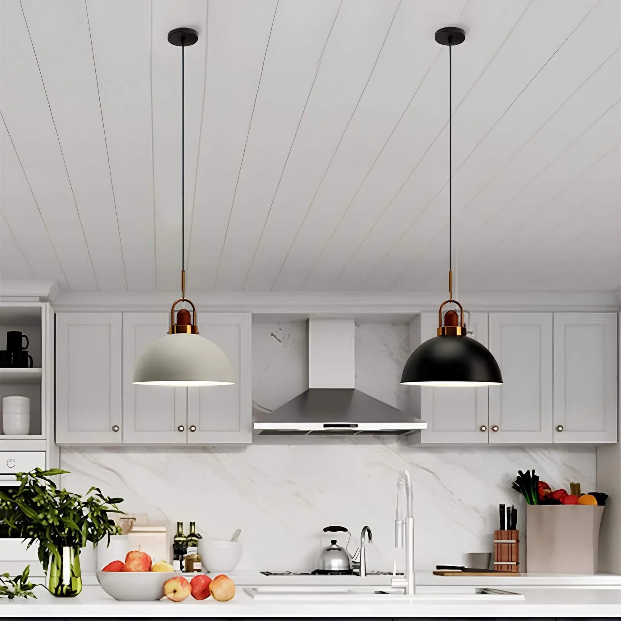 Urban Haengeleuchte Modern Chic Schwarz Weiss Led Trendycreativity Xlumina11