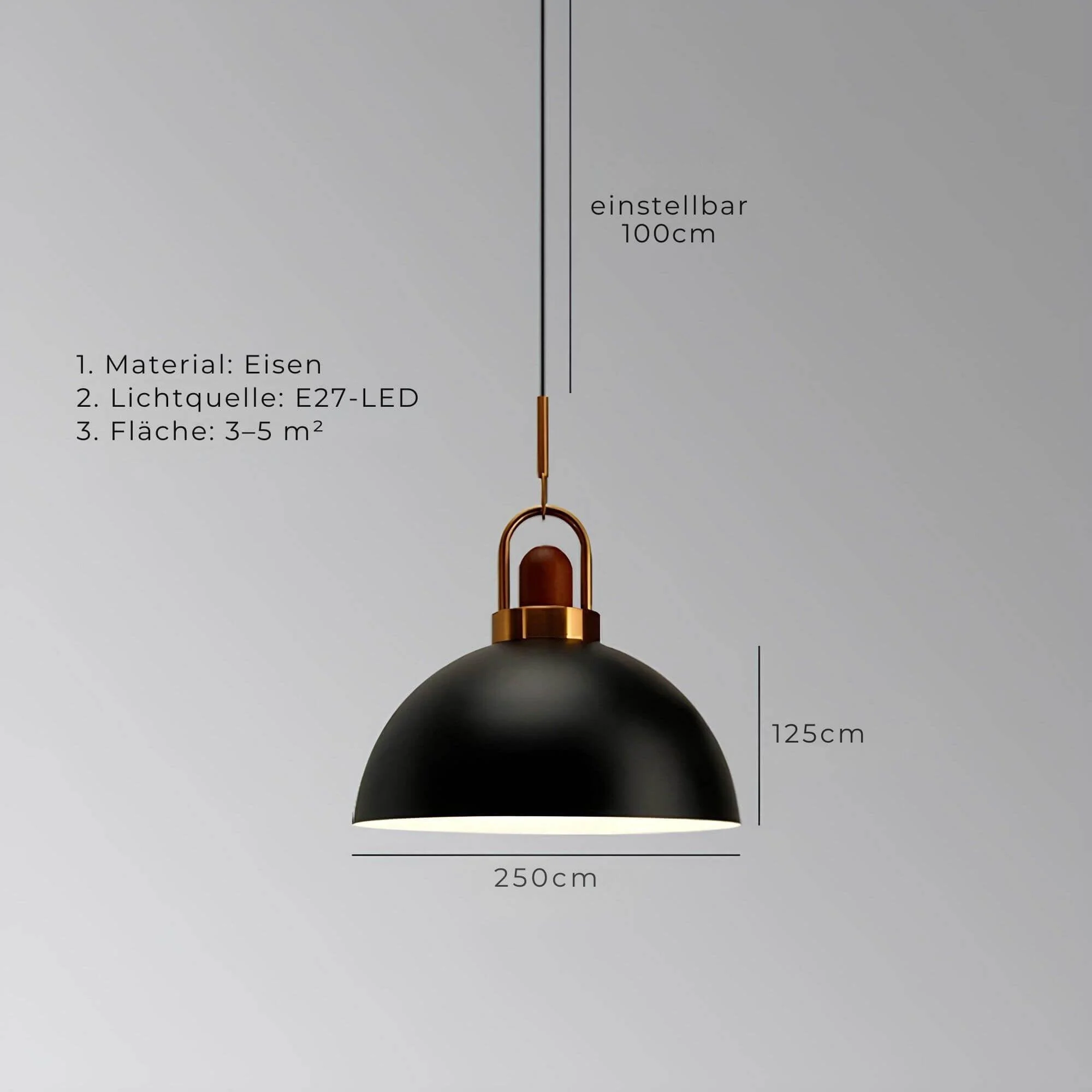Urban Haengeleuchte Modern Chic Schwarz Weiss Led Trendycreativity Xlumina6