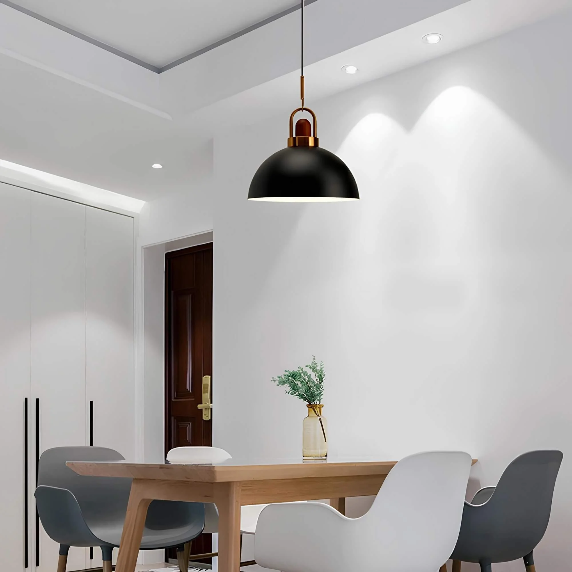 Urban Haengeleuchte Modern Chic Schwarz Weiss Led Trendycreativity Xlumina7