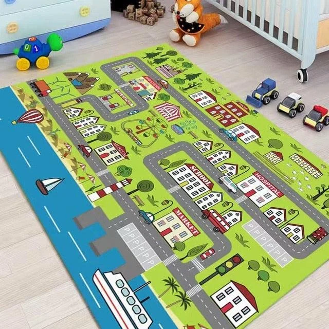 v-1568__896646227 Road Traffic Route Map Carpet for Children Rugs Boys Girls - ISTANBULLU LTD